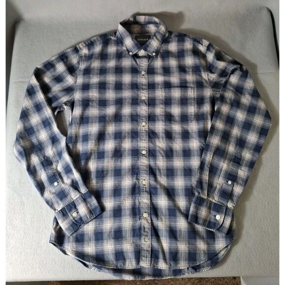 Bonobos Other - Bonobos Shirt Mens M Slim Fit Long Sleeve Button Down Plaid Blue Lightweight